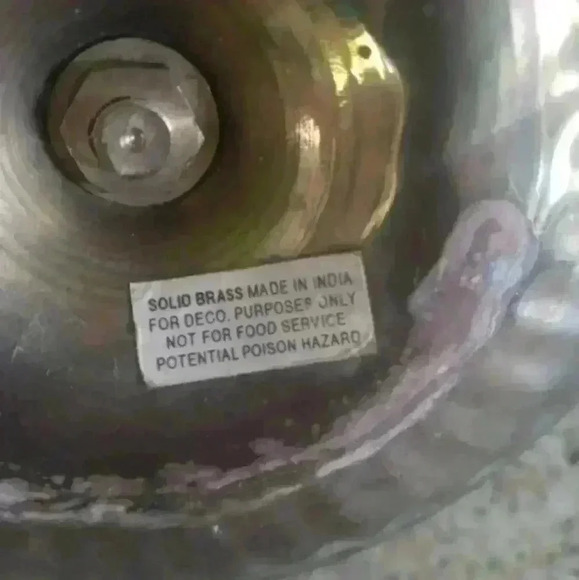 Vintage Solid Brass Decorative Candle Stick Holder Made In India - Picture 5 of 5